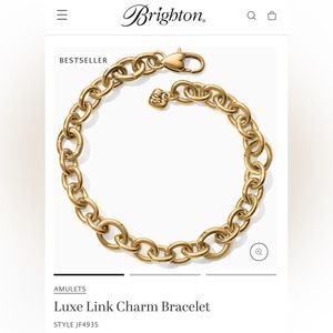 Gold Brighton Luxe Link Charm Bracelet